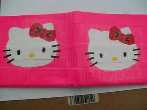 Hello Kitty duct tape wallet