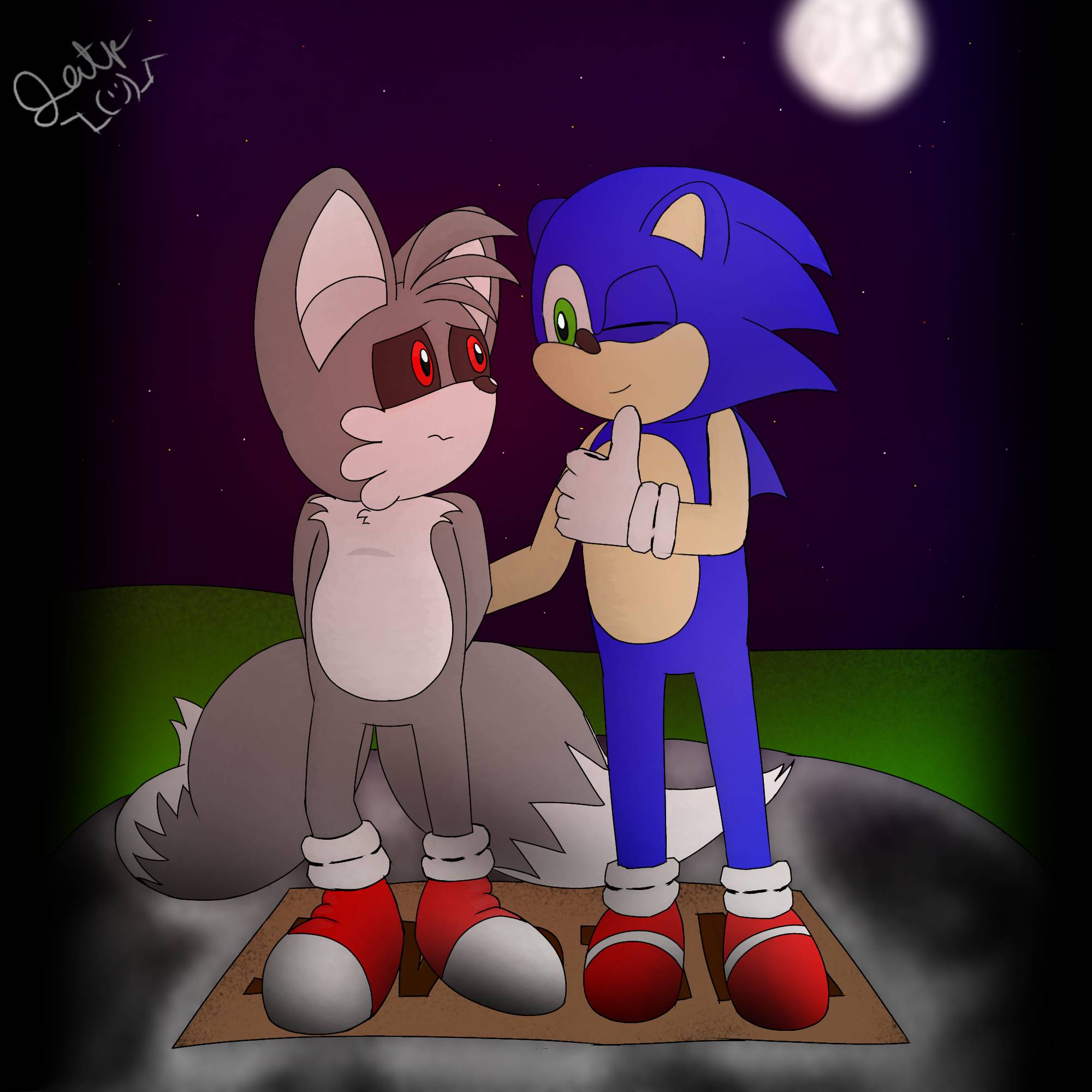 Tails with Tails doll and Sonic.exe by DukeTheFox -- Fur Affinity [dot] net