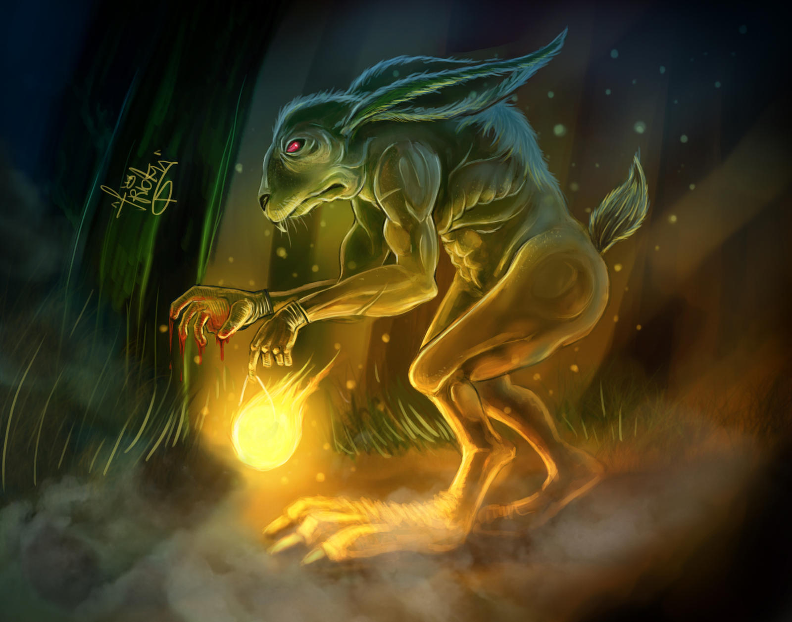 Evil Rabbit Scars Evil Rabbit by trickydang on DeviantArt