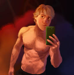 Shirtless Kristoff Selfie by Toyboy566