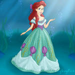 Ariel's New Sea Green Dress