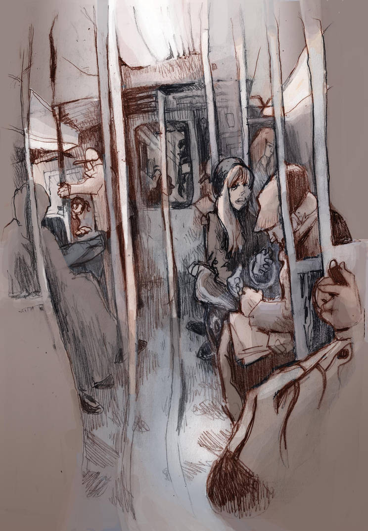 Re-colored Subway Drawing 3 by shloono on DeviantArt