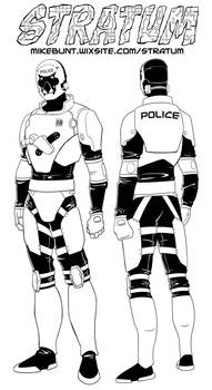 cop design for webcomic Stratum