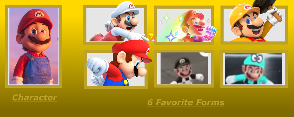 Mario's favorite forms by Bopblip on DeviantArt