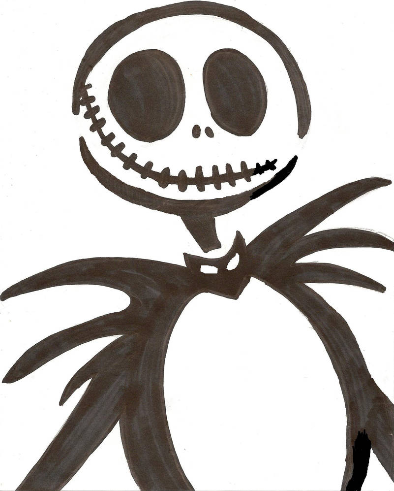 Jack Skellington Stencil by corpsegirl001