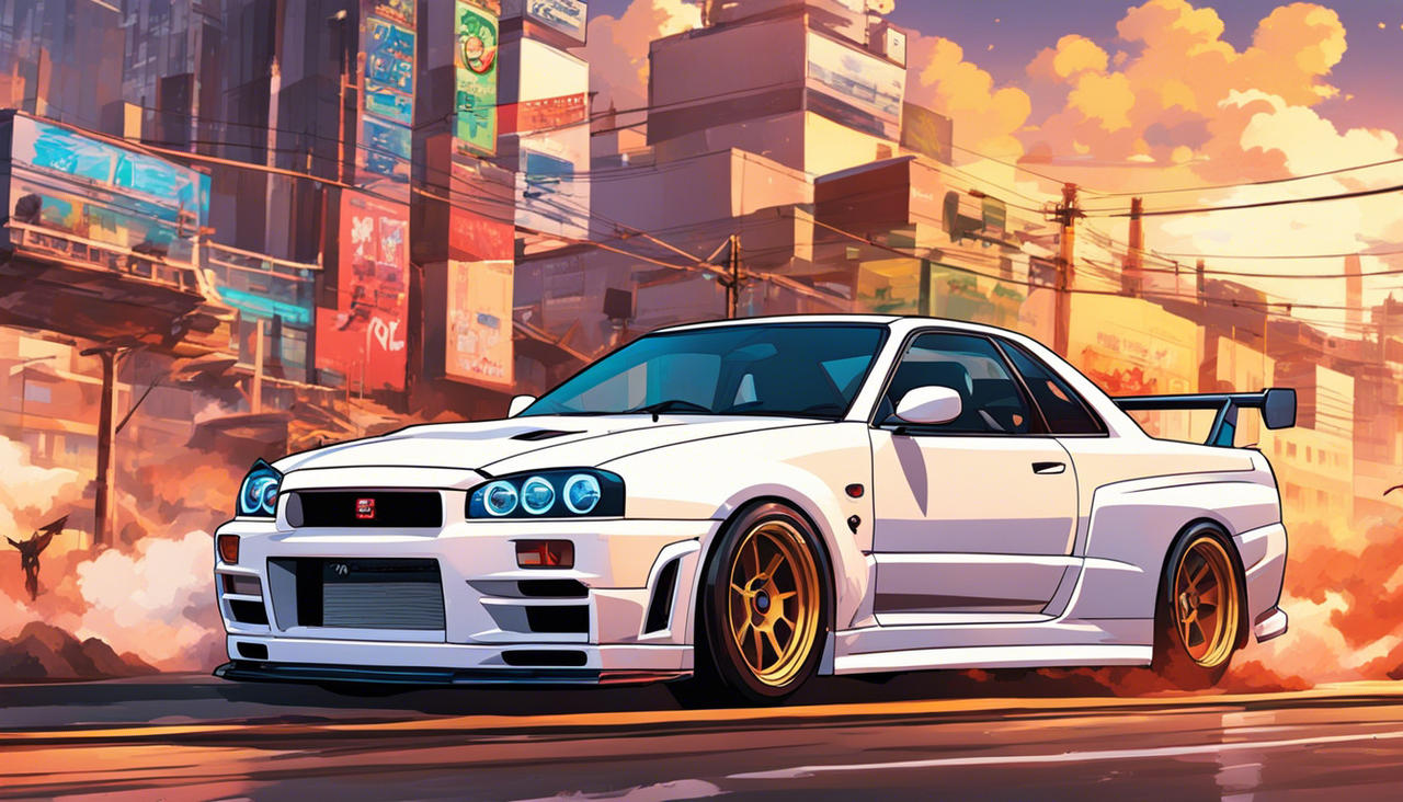 White Pfp Car Gt R R34 white R34 GTR by nando178 on DeviantArt