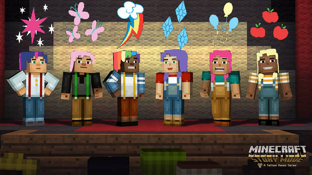 Minecraft Story Mode Netflix Jesse Girl Blue by edibetaawo on