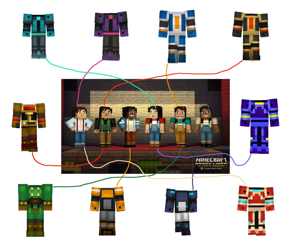 Jesse Got Girls and Boys in MCSM as Armor by edibetaawo on DeviantArt