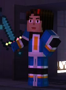 Minecraft Story Mode Netflix Jesse Girl Blue by edibetaawo on