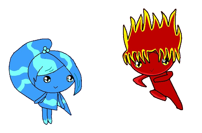 Fireboy and Watergirl by LimeDoggoArtz on DeviantArt