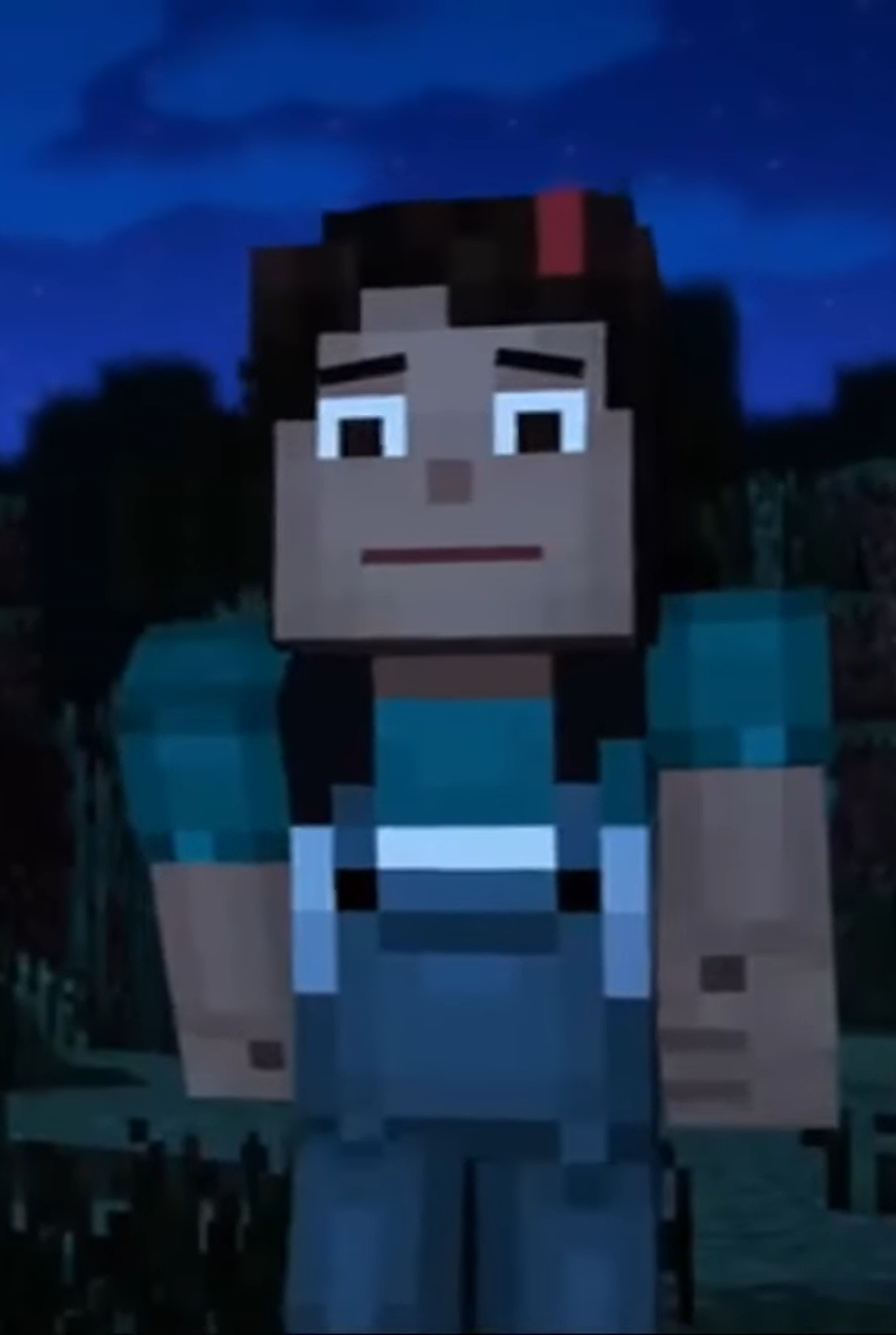 Minecraft Story Mode Netflix Jesse Girl Blue by edibetaawo on