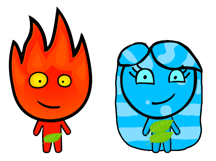 Fogo e Agua by Jade583 on DeviantArt  Fireboy and watergirl, Super powers  art, Wolf painting