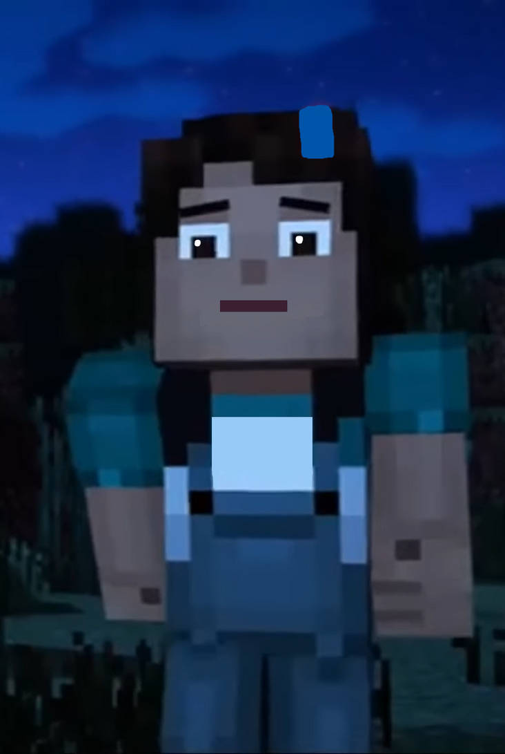 Minecraft Story Mode Netflix Jesse Girl Blue by edibetaawo on