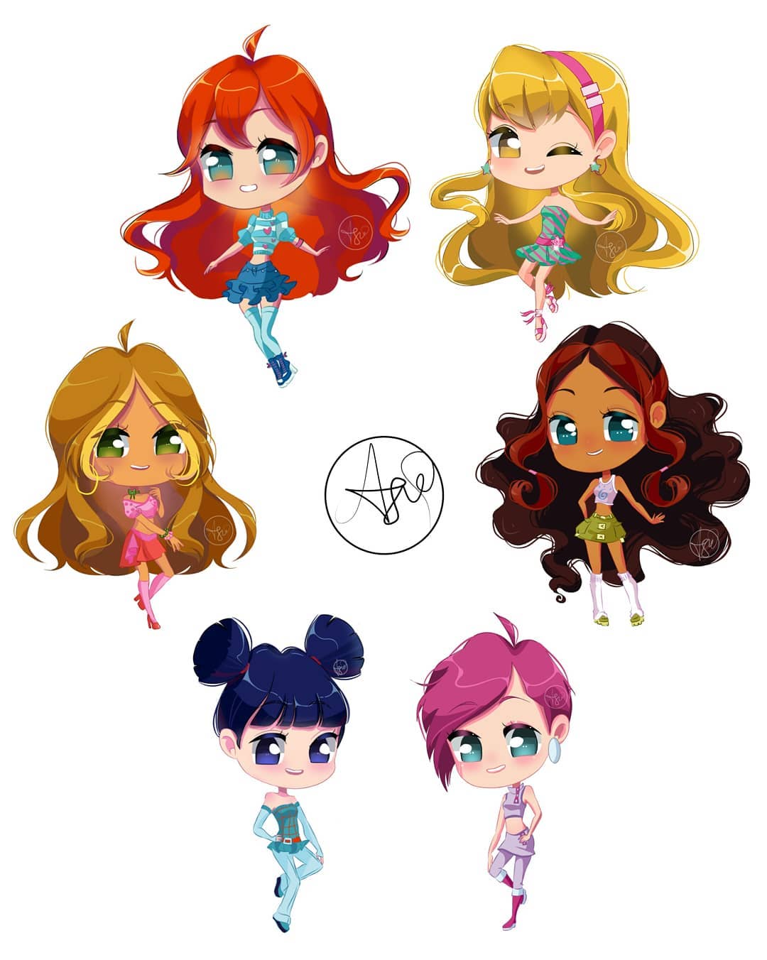 winx club chibi dress up Super cute Winx chibi Bloom in season 3 outfits including Enchantix transformation
