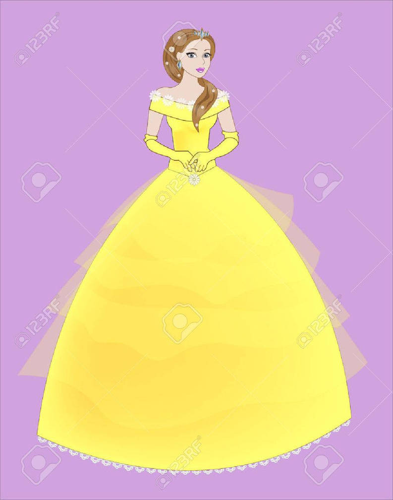 Yellow Dress Cartoon Clipart Girl by edibetaawo on DeviantArt