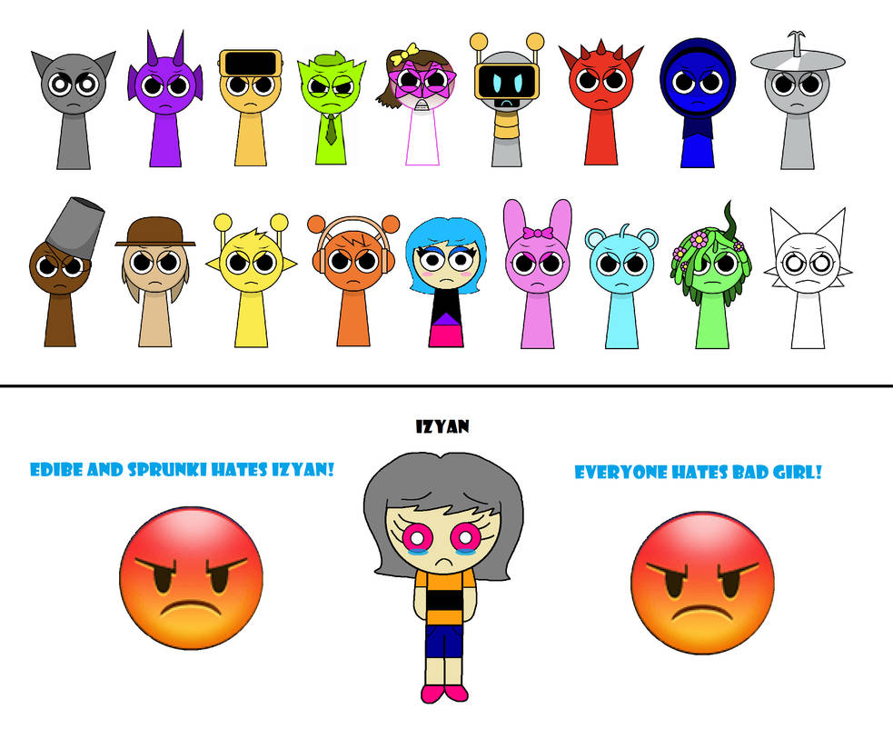 Sprunki All Characters Angry On IZ By Edibetaawo On DeviantArt sprunki-all-characters-angry-on-iz-by-edibetaawo-on-deviantart