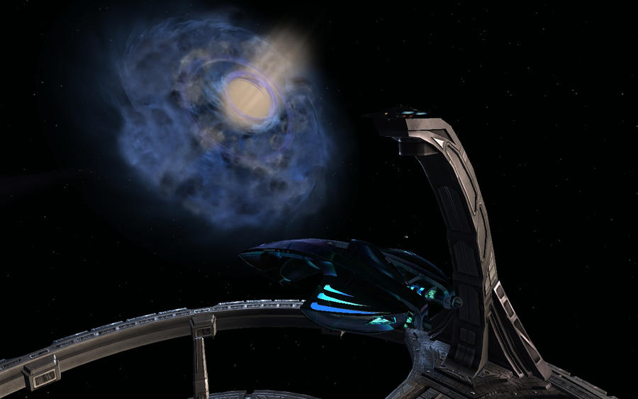 Docked at DS9 Enjoying The View