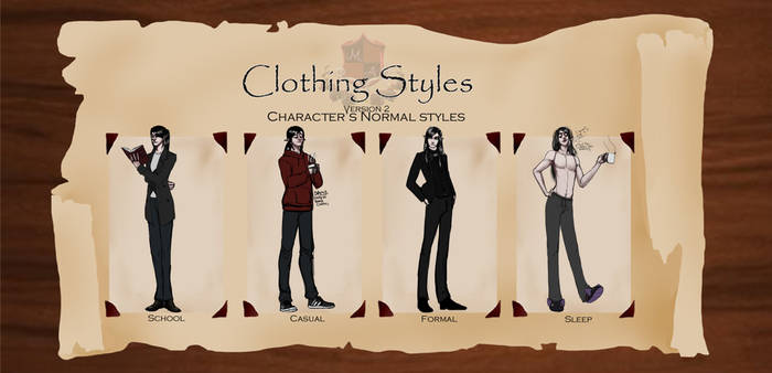 Monstrum Academy:Sebastian's Clothing styles