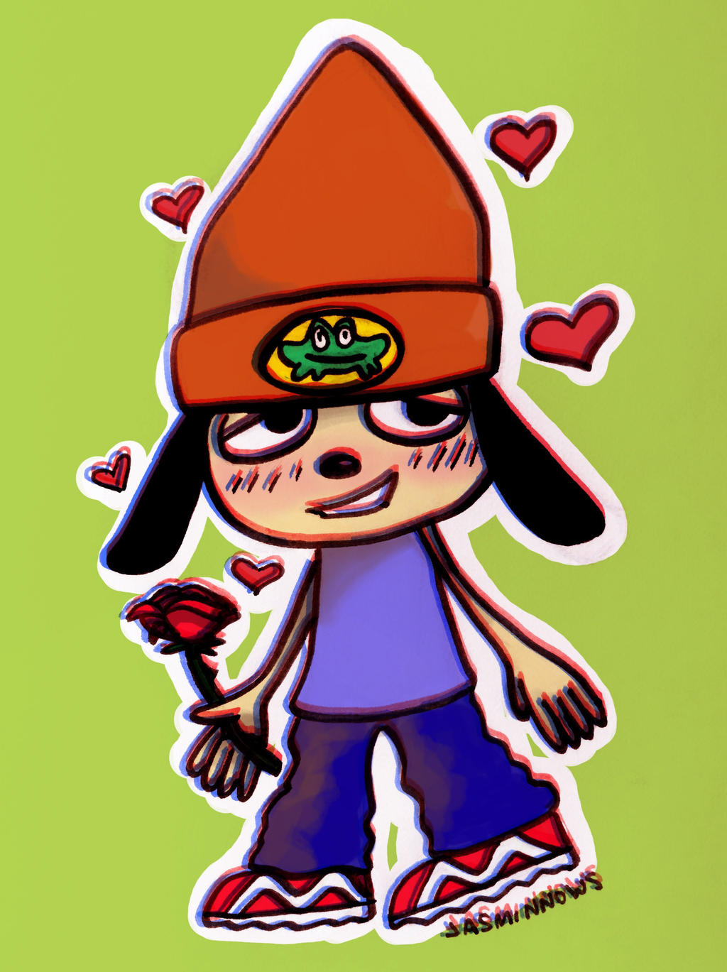 Parappa the Rapper by jasminnows on DeviantArt