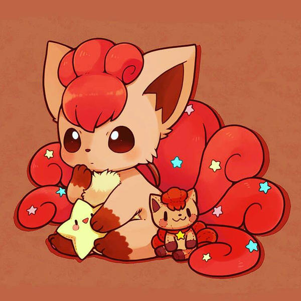 Cute Vulpix drawing from a while back by AnimeForeaverArt on DeviantArt