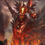 Fire elemental creature boss type