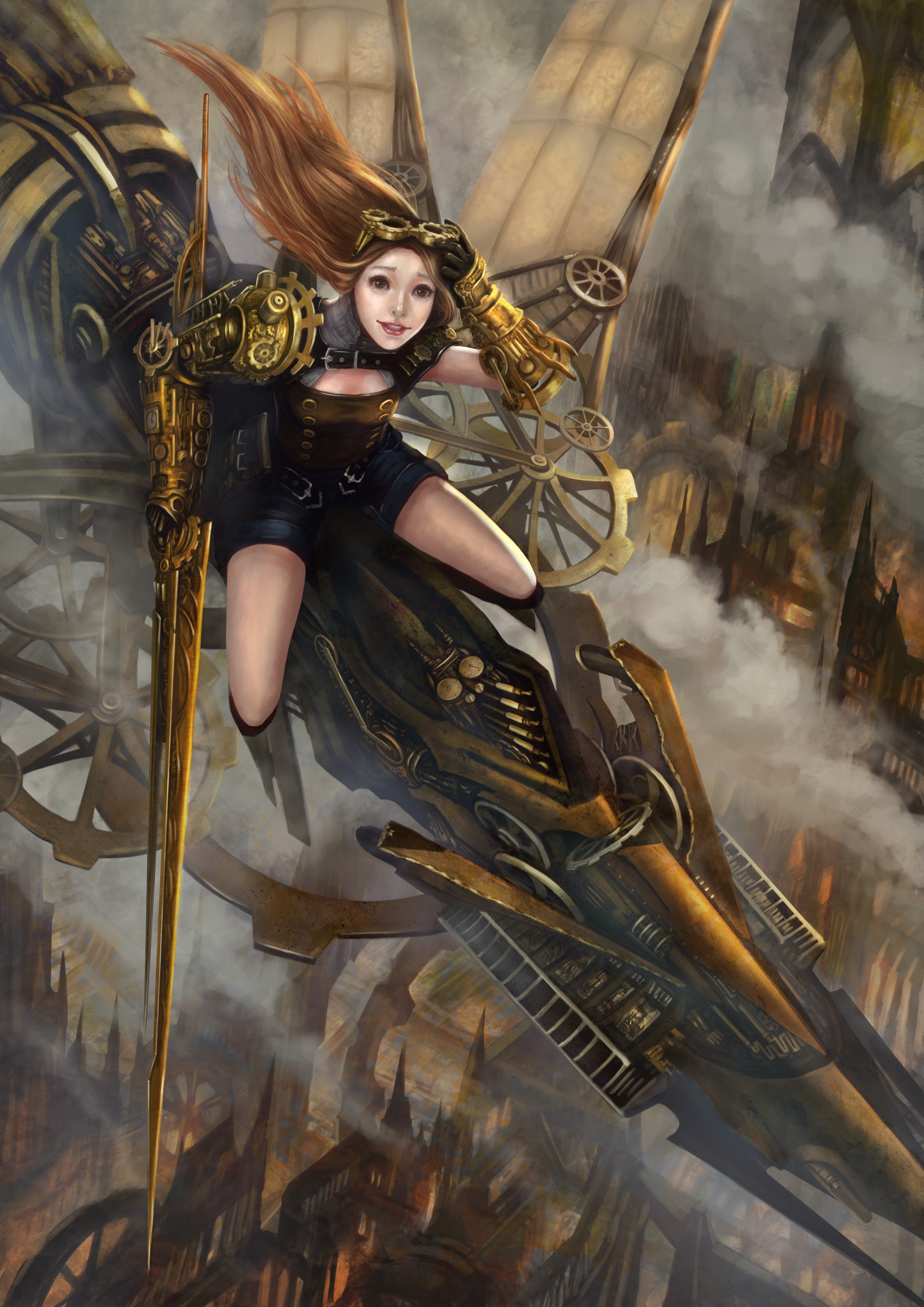 Steampunk warrior