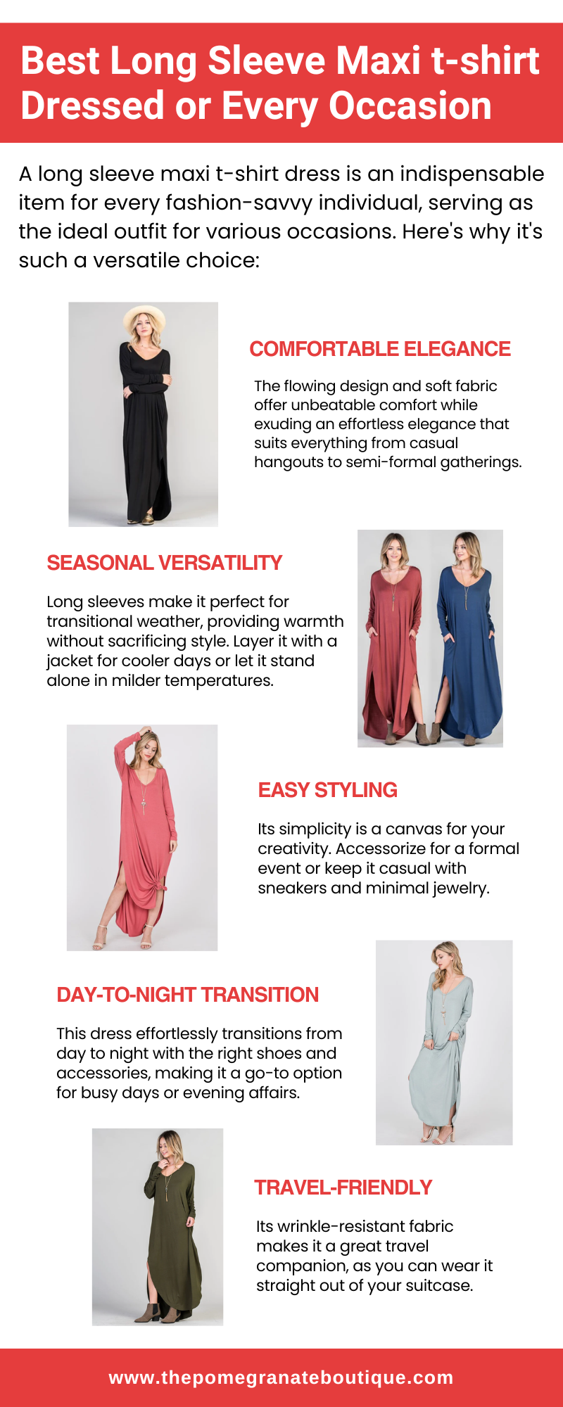 Long sleeve maxi shop t shirt dress