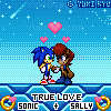 Sonic + Sally Icon-O-Love by yukidragon