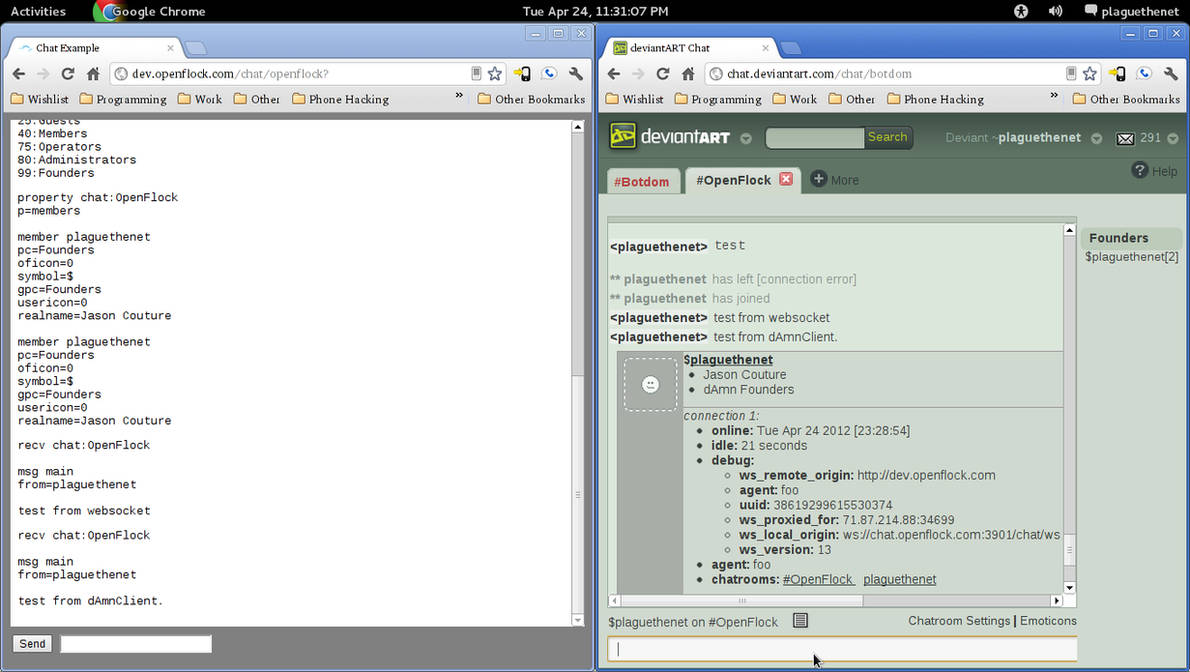 dAmn to WebSocket Proxy 1 by plaguethenet on DeviantArt