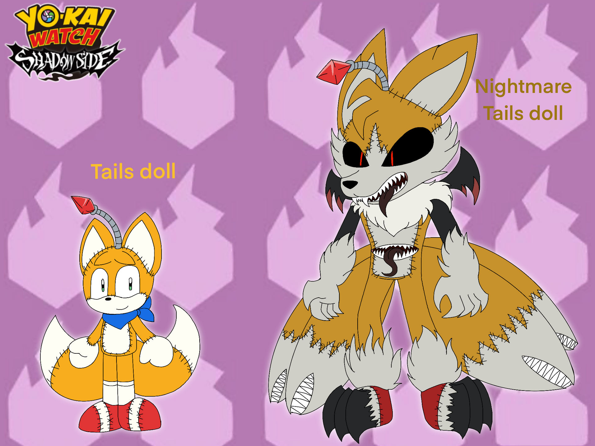 sonic.exe X female tails doll by amberhedgelander on DeviantArt