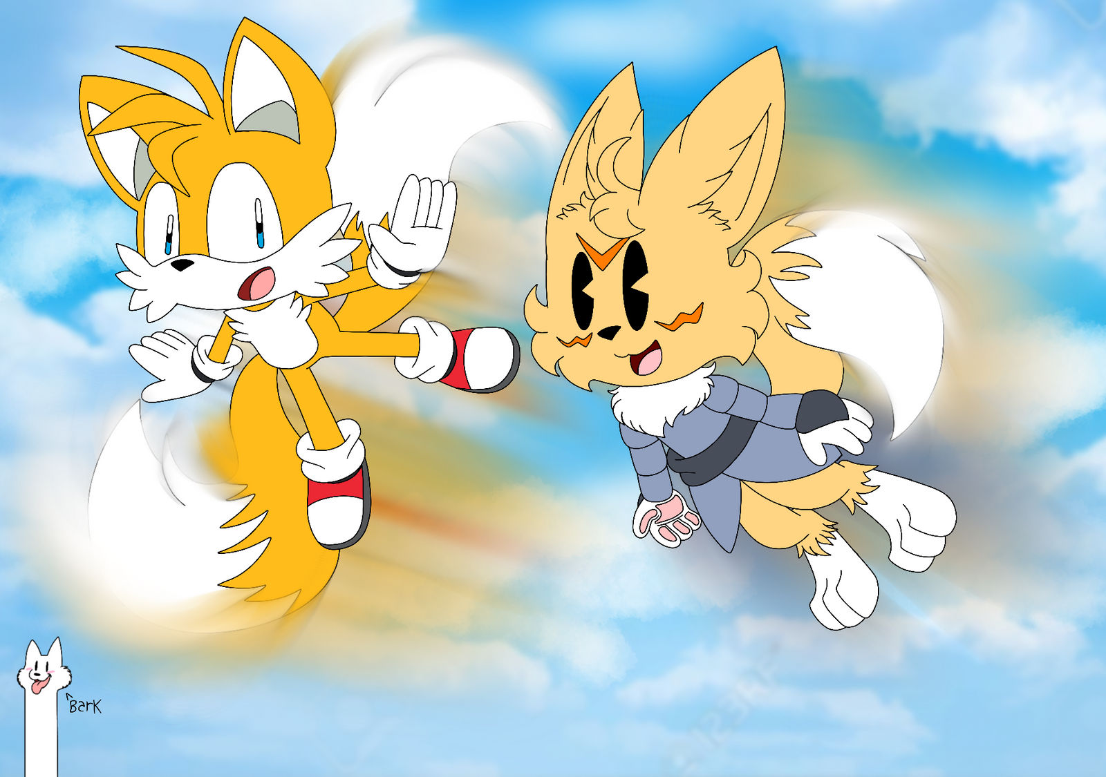 tails and lesserdogmon two flying of spin tail by joneoyvilde03 on