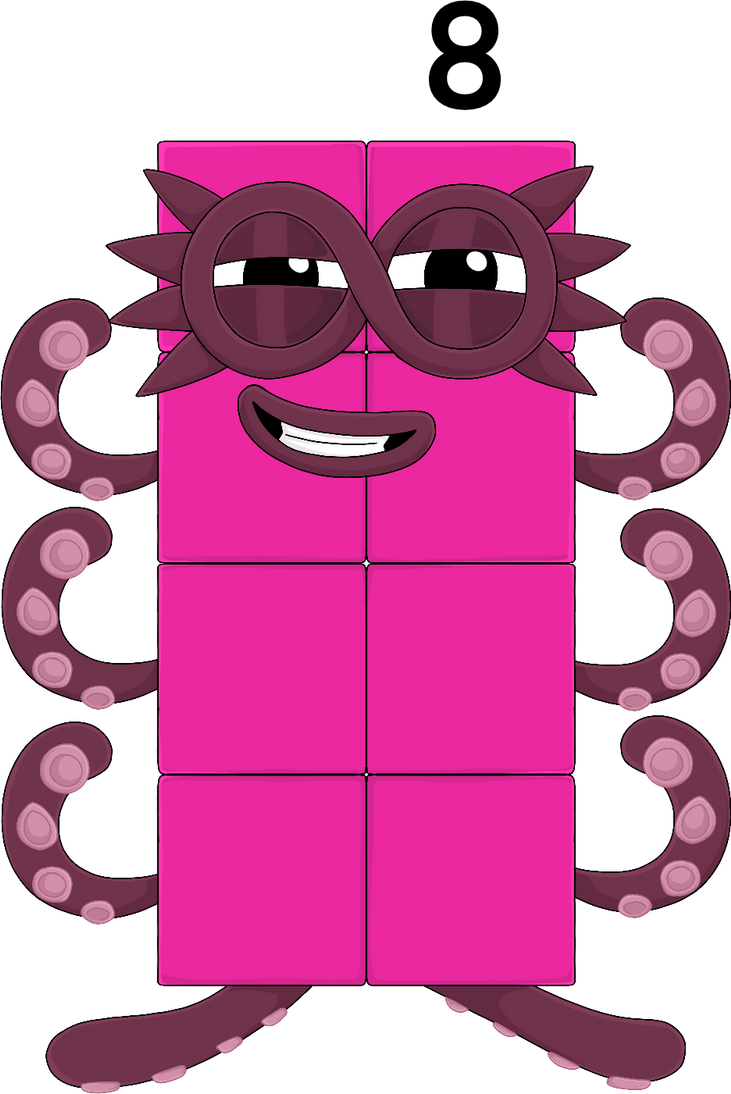 Eight block (numberblocks) by joneoyvilde03 on DeviantArt
