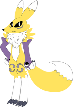 Renamon in fhfif style (PNG)