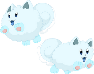 Snowpuff pups (fakemon n ctmfX2)