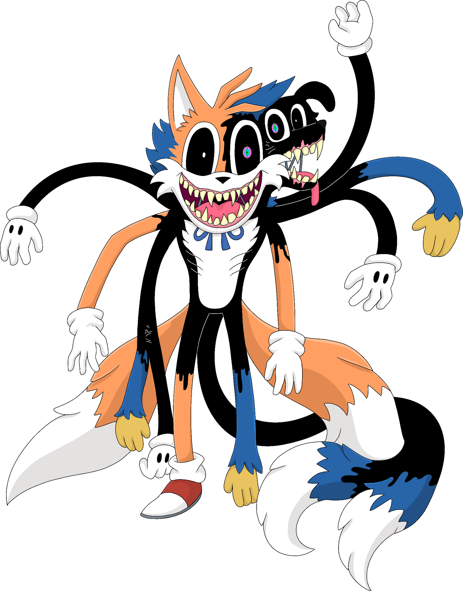 FNF] Corrupted Tails Doll by 205tob on DeviantArt