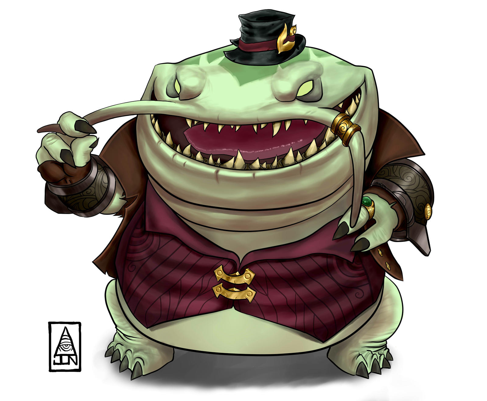 Tahm Kench by JonasWendew on DeviantArt