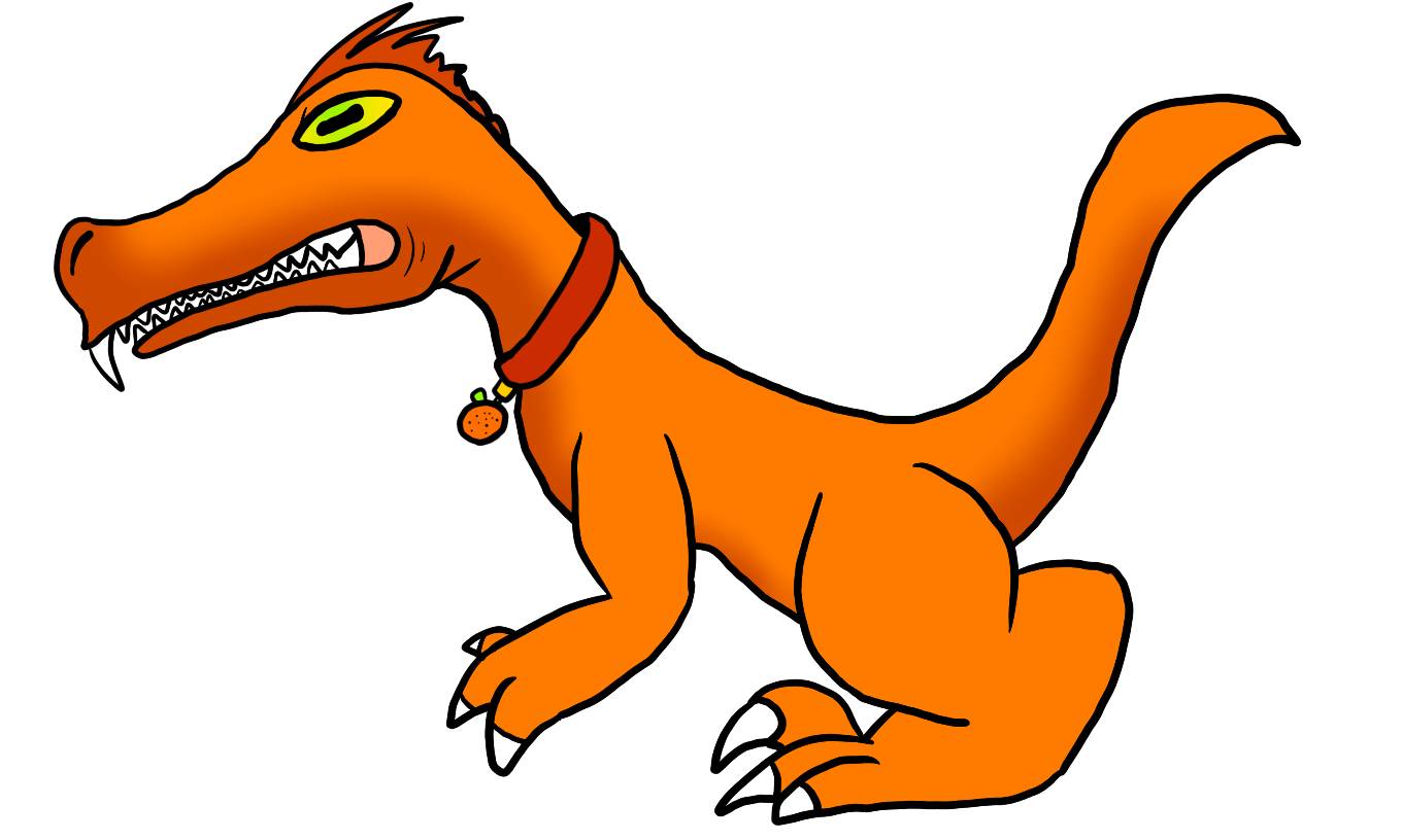 Orange the Rainbow Friend Raptor by thehypercutter on DeviantArt