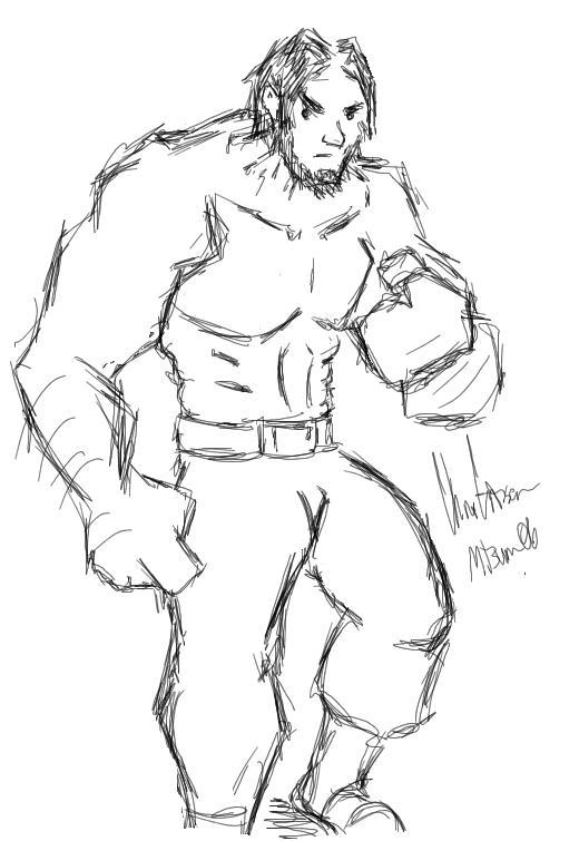 Buff Guy sketch by MagicalBum on DeviantArt
