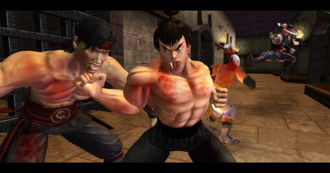 Fei Long and El Fuerte vs. Liu Kang and Kung Lao