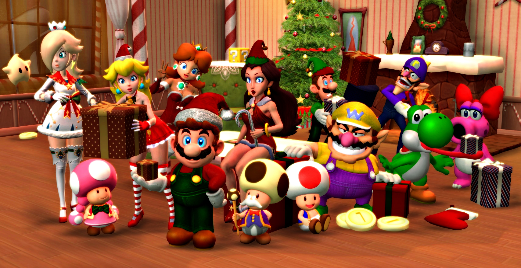Super Mario Christmas 2 by KamKreate on DeviantArt Mario Christmas