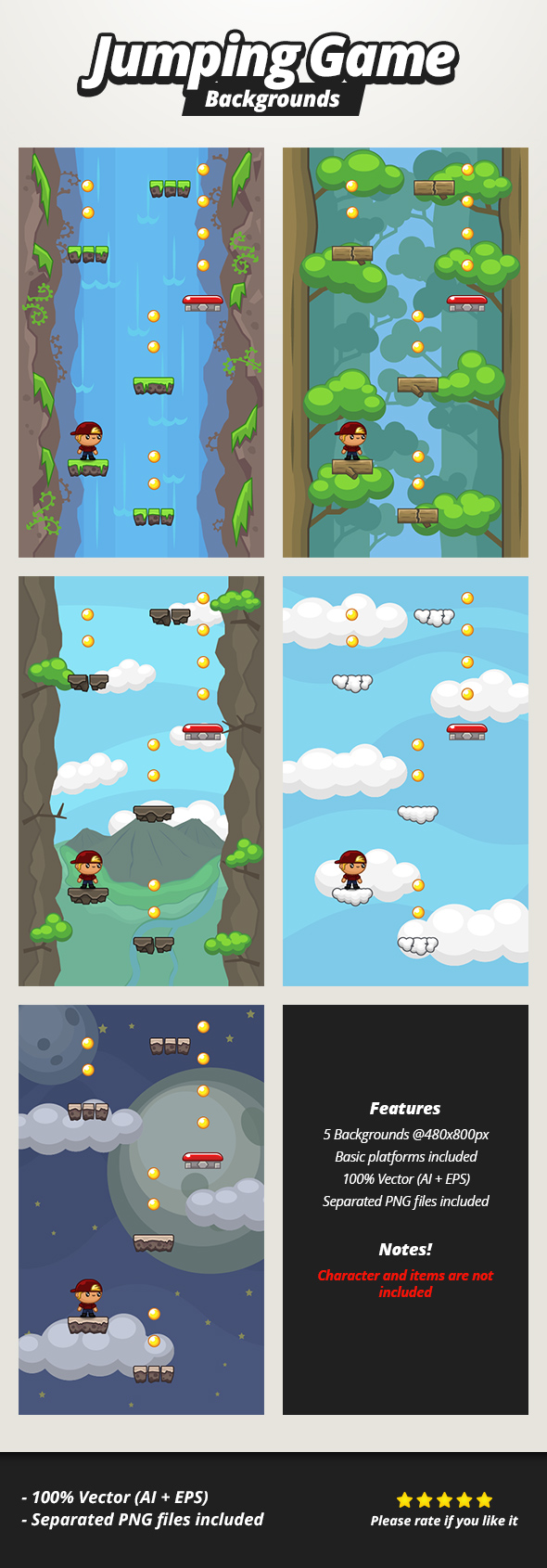 Jumping Game Backgrounds