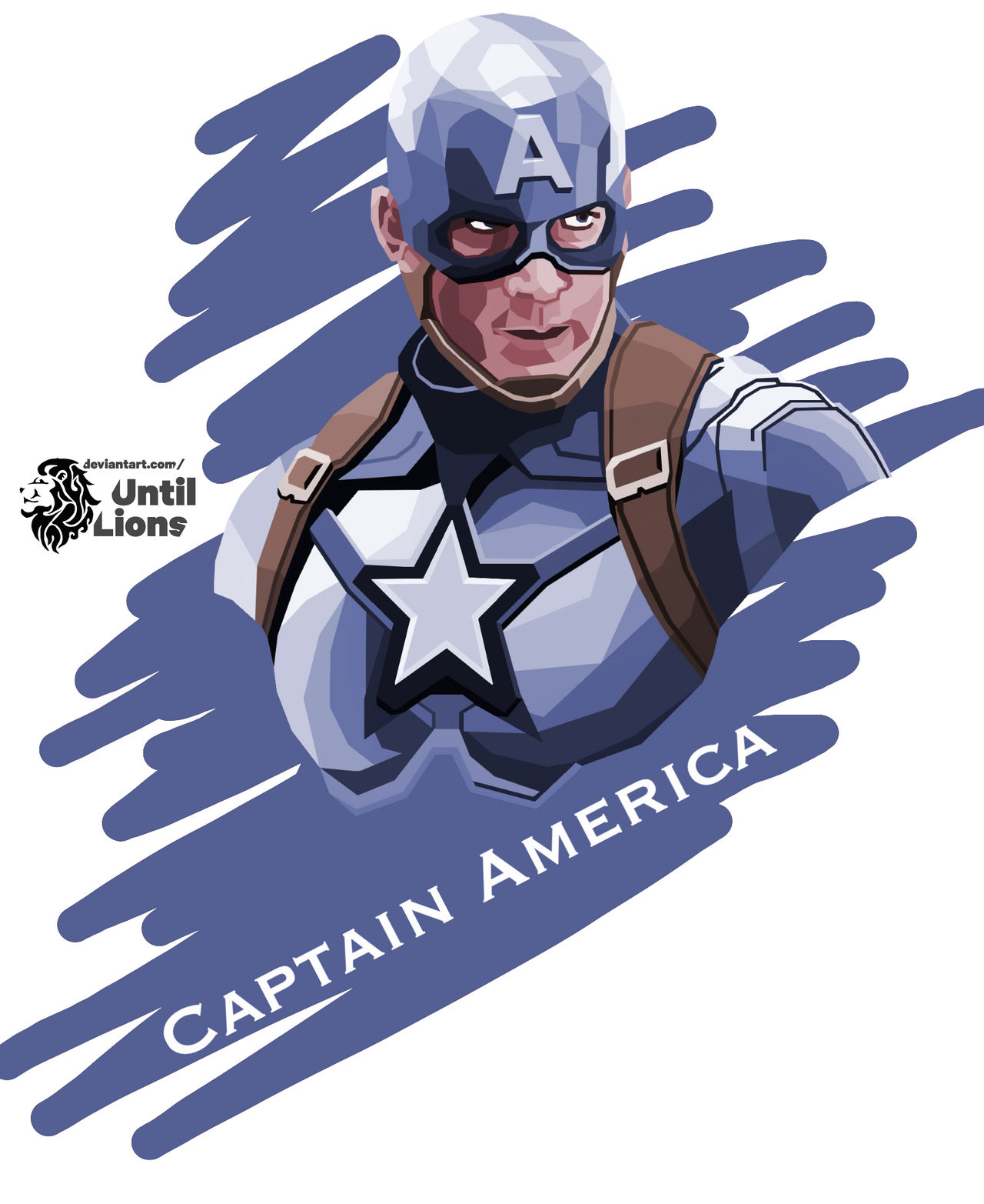 Captain America - Geometric Pop Art by UntilLions on DeviantArt Captain America - Geometric Pop Art by UntilLions on DeviantArt
