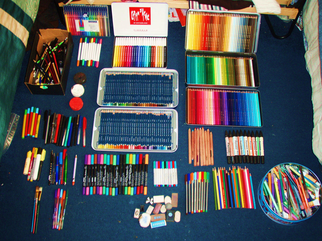 My traditional art materials collection by Neo-CriminalBlueRose on
