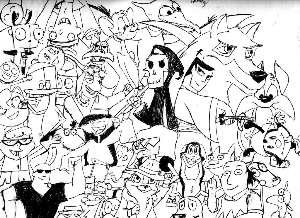 Cartoon collage by underwolf47 on DeviantArt