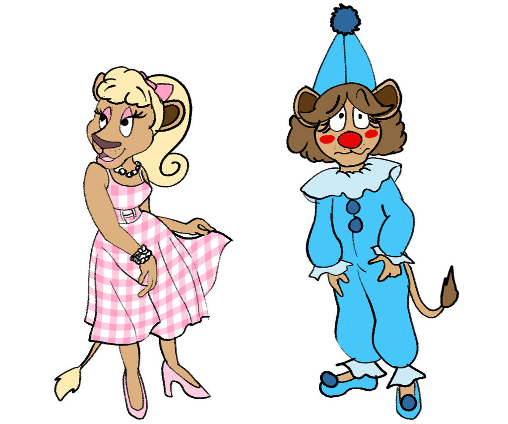 Barbie Rodeo Clown Barbie and Clown by Fawnadeer on DeviantArt