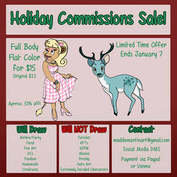 Holiday Commissions Sale LTO
