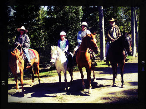 Aunty Vic, me, Grandad,mum