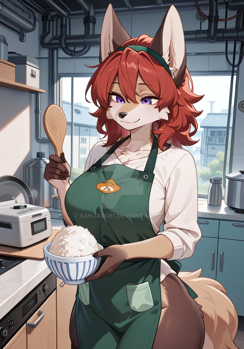 Ayn Rice Princess Ayn serving you rice by Sanjaque1 on DeviantArt