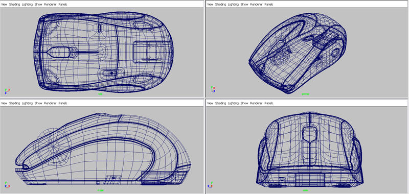 Wireless Mouse - Wireframe by Stormtempter on DeviantArt