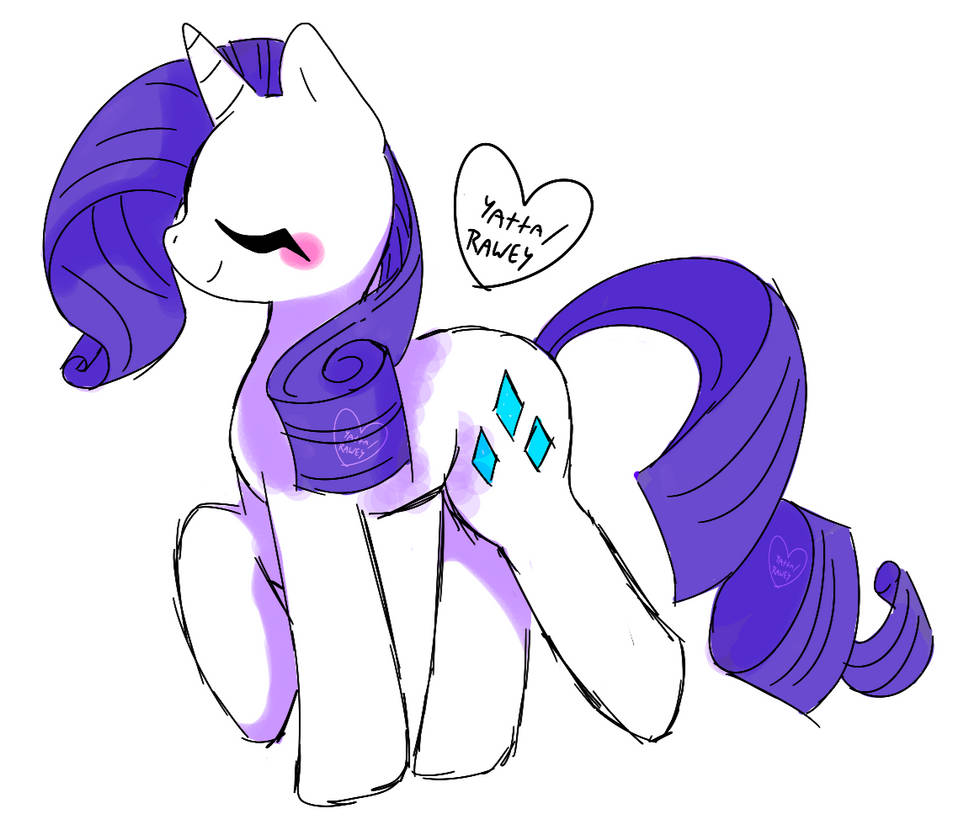 Puffed Rarity Deviantart Rarity by Rawey155177 on DeviantArt